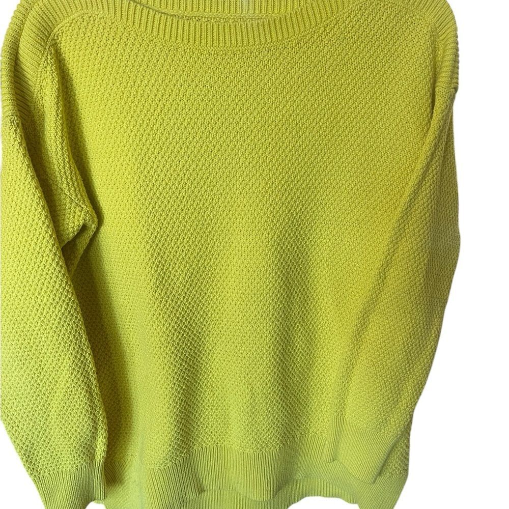 Loft by Ann Taylor Women’s Vibrant Yellow Crew Neck Sweater Sz Small